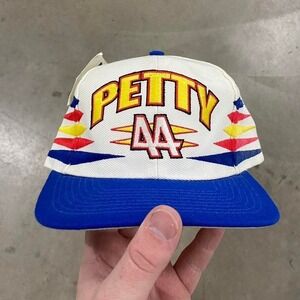 Vintage Logo Athletic NASCAR Kyle Petty 44 Diamond Cut D-Cut NWT SnapBack Hat